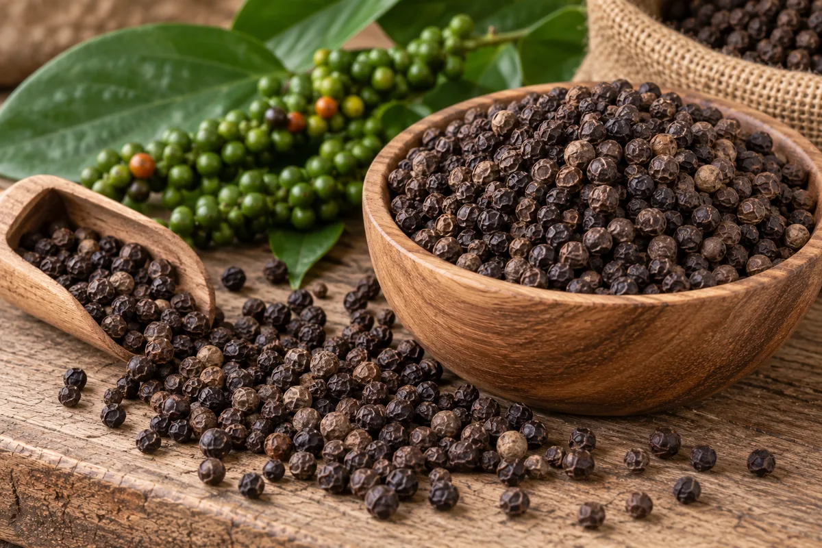 Indonesian black pepper